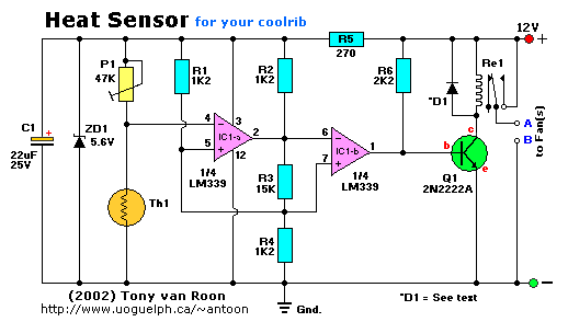 Fans control circuit
